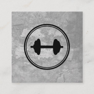 Fitness Gewicht Grau Textur Quadratische Visitenkarte