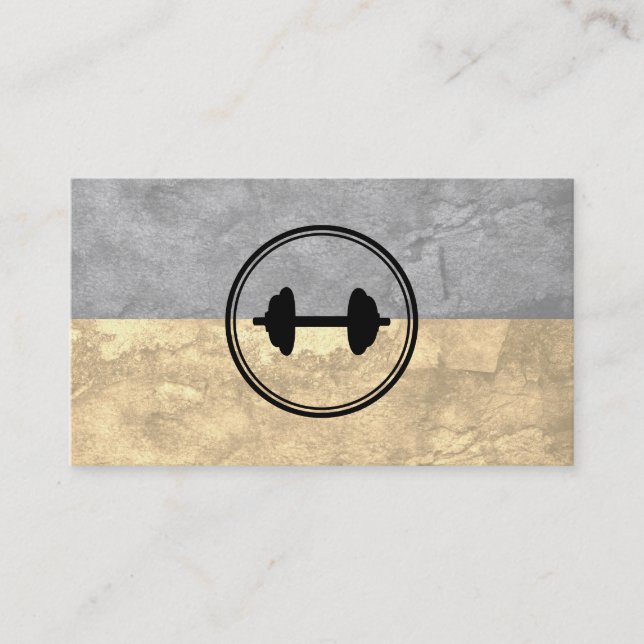 Fitness Gewicht Zwei-Tonen Textur Visitenkarte (Vorderseite)