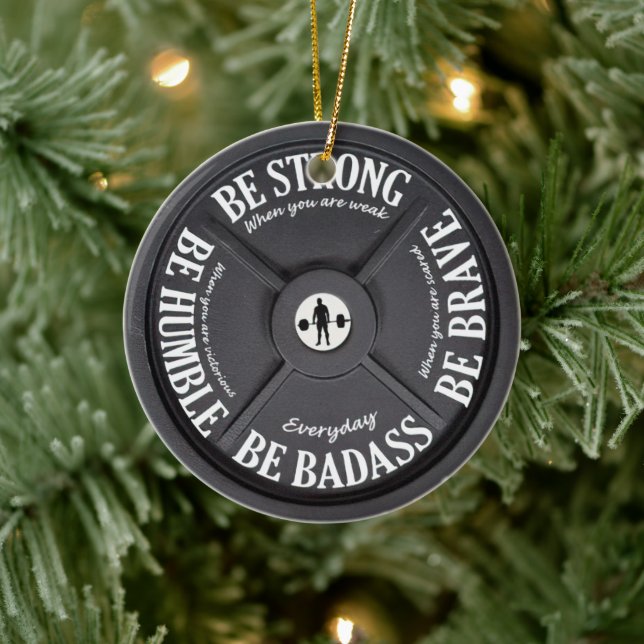 Fitness-Gewichtsplatte für Trainer Keramik Ornament (Baum)