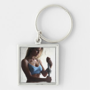 Fitness Girl Schlüsselanhänger