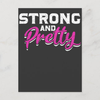 Fitness Girl Weightlift Weibliche Fitness Workout Postkarte