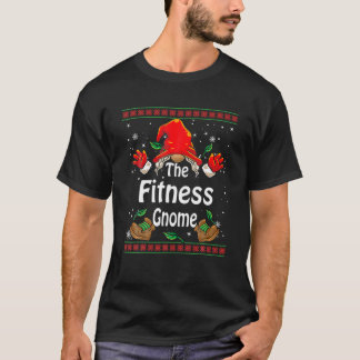 Fitness Gnome Buffalo Kariert Matching Family Chri T-Shirt