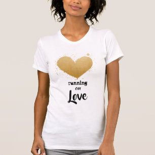 *~* Fitness Goldener Herzblutläufer T-Shirt