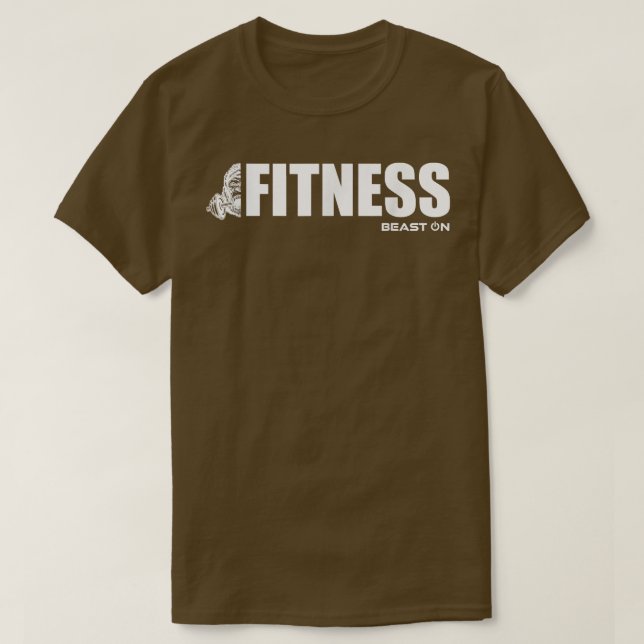 Fitness Gorilla Dumbell Gym Motivation Fitness T-Shirt (Design vorne)