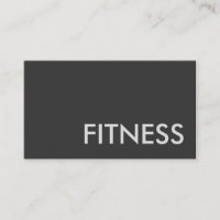 Fitness Gris clair Carte de visite de formateur mo