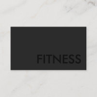 Fitness Gris clair Carte de visite extérieur Noir