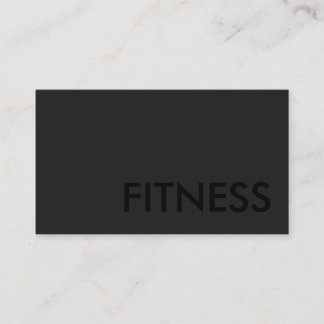 Fitness Gris clair Carte de visite extérieur Noir 