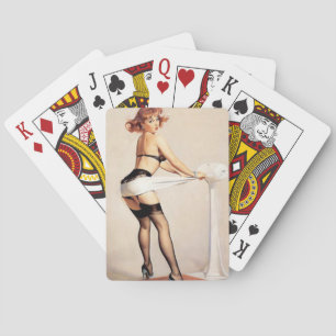 Fitness-Guru Pin Up Spielkarten