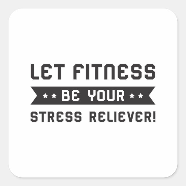 Fitness Gym Dance Dancing Sport Workout Workout Ge Quadratischer Aufkleber (Vorderseite)