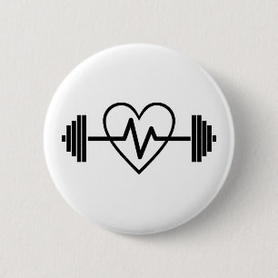 FITNESS GYM IST LEBEN BUTTON
