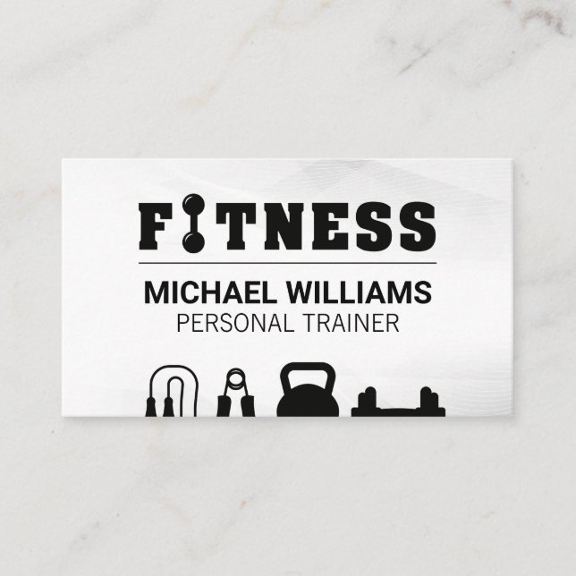 Fitness | Gym Weight Visitenkarte (Vorderseite)