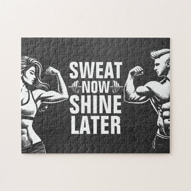 Fitness Gym Workout Bodybuilding Motivierend (Horizontal)