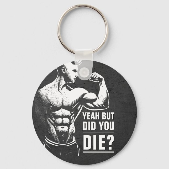 Fitness Gym Workout Bodybuilding Motivierend Schlüsselanhänger (Vorderseite)