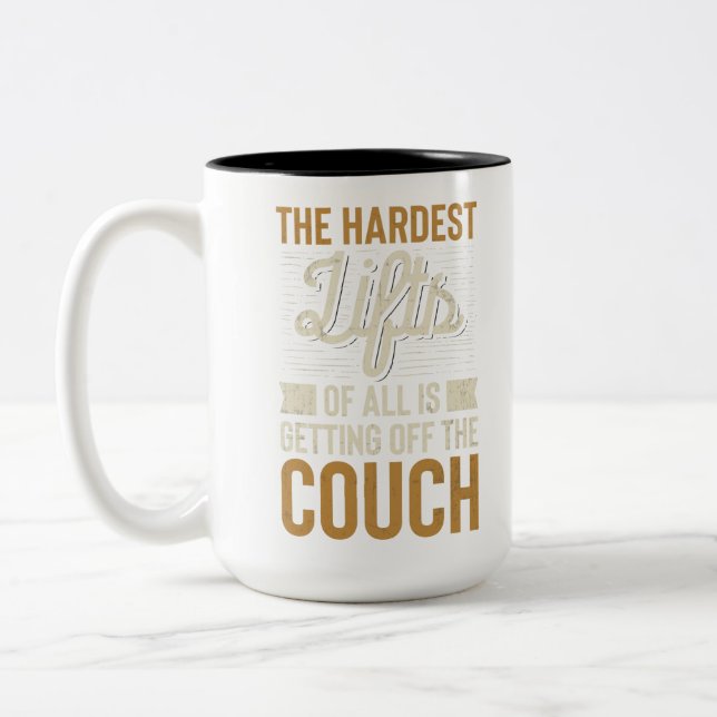 Fitness Gym Workout-Gewichtsanhebung Zweifarbige Tasse (Links)