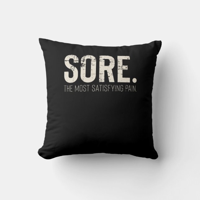 Fitness Gym Workout Motivierend Kostenvoranschlag Kissen (Vorderseite)