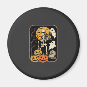 Fitness Halloween Skelett Geist Kürbis Workout D Magnet