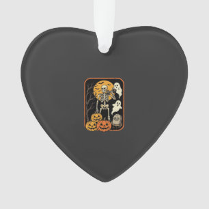 Fitness Halloween Skelett Geist Kürbis Workout D Ornament