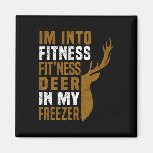 Fitness Hirsch in meinem Freezer Funny Hirsch Jagd Magnet