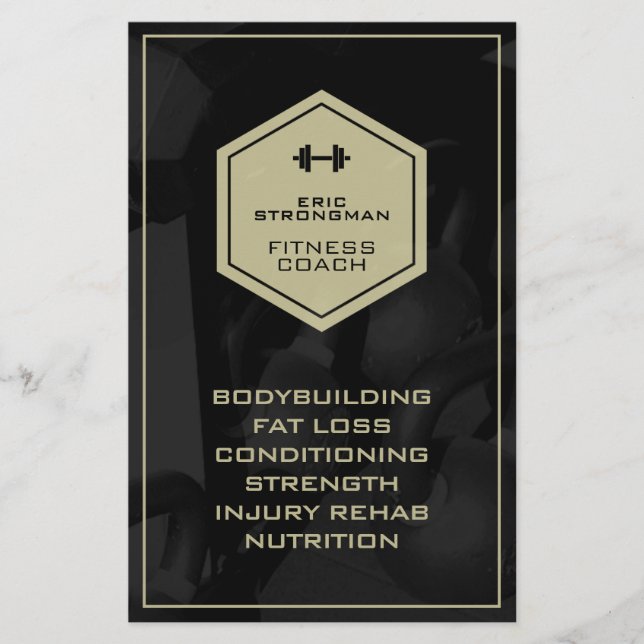 Fitness inspiriert moderne Maskuline Flyer (Vorne)