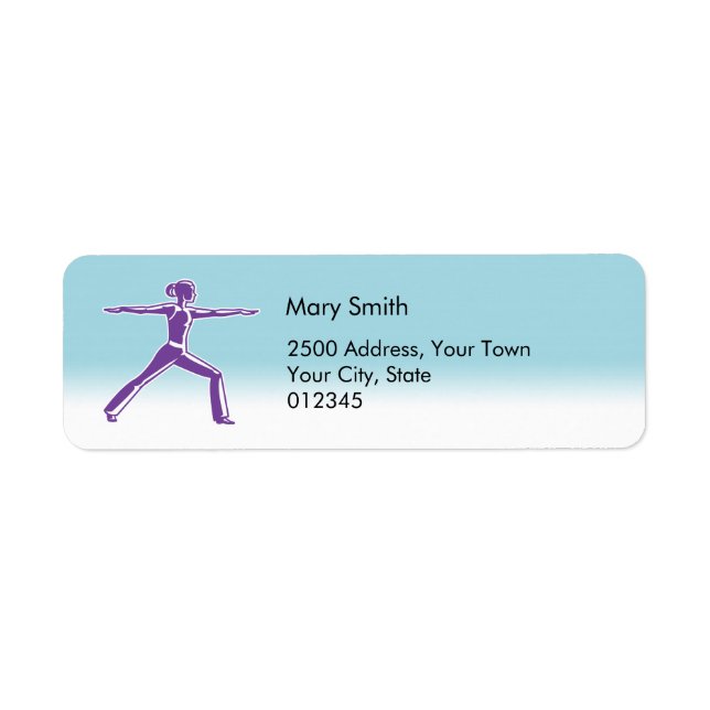Fitness Instructor Address Label (Vorne)