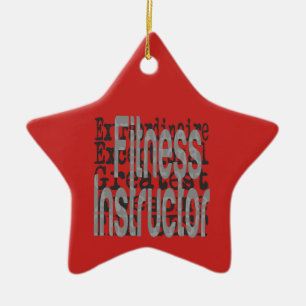 Fitness Instructor Extraordinaire Keramik Ornament