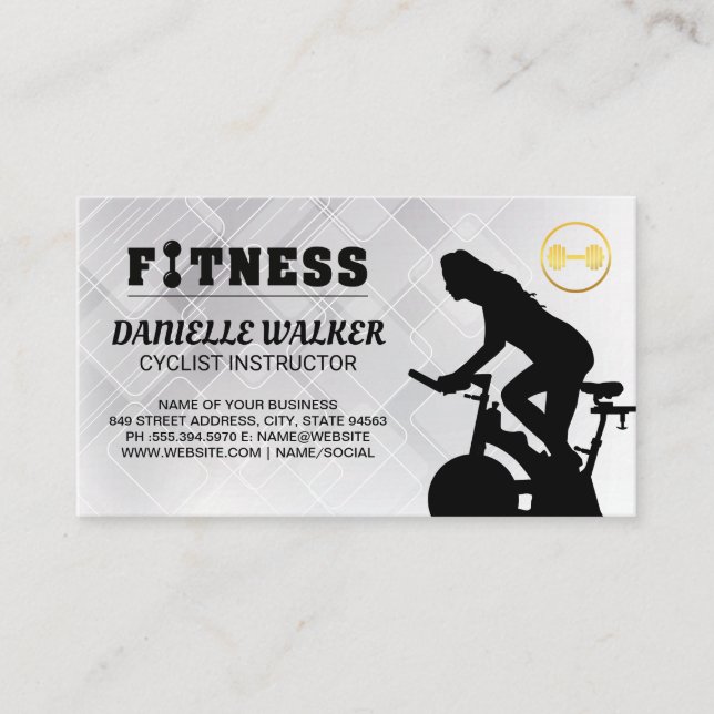 Fitness Instructor | Gesundheit Visitenkarte (Vorderseite)