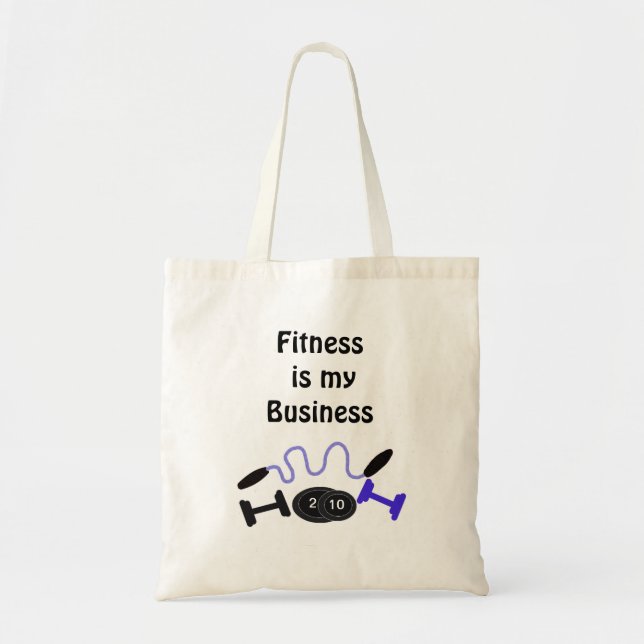 Fitness ist mein Geschäft Tragetasche (Vorne)