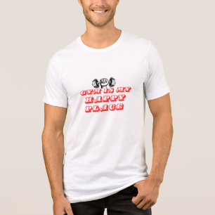 Fitness ist mein glücklicher Ort. Fitness ist mein Tri-Blend Shirt