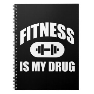 Fitness ist mein Medikament - Fitnesstraining Moti Notizblock