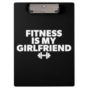 Fitness ist meine Freundin - Workout Motivierend Klemmbrett