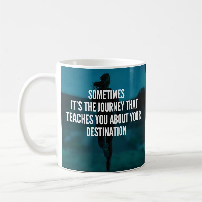 Fitness Journey - Women's Workout Motivierend Kaffeetasse (Links)