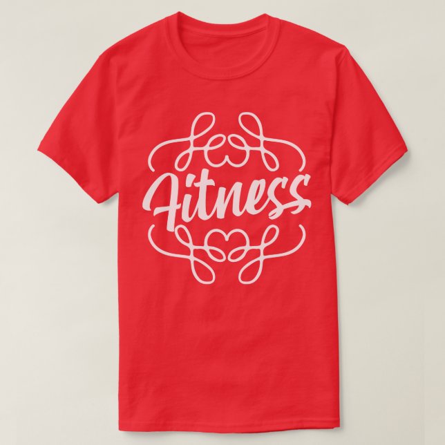 Fitness Kalligraphie T-Shirt (Design vorne)