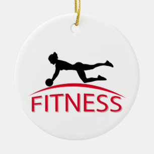 Fitness Keramik Ornament