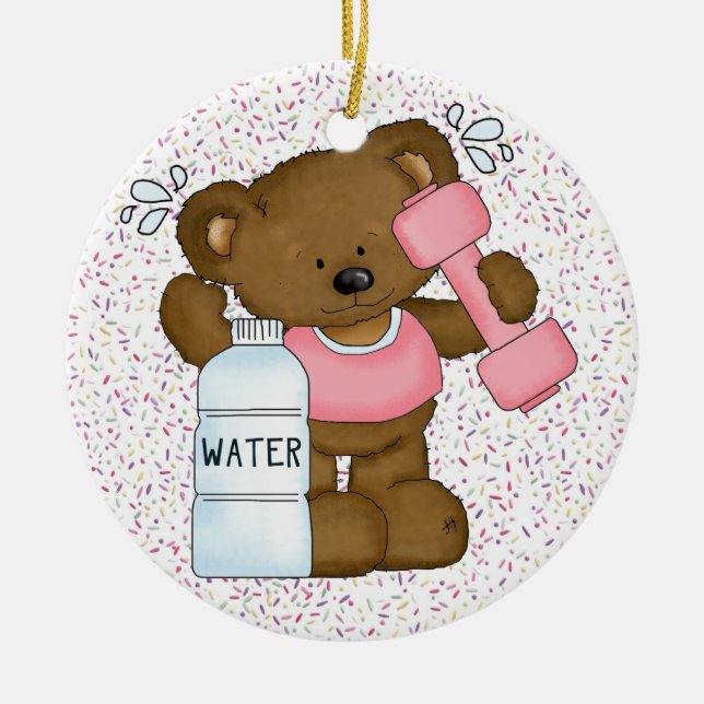 Fitness! Keramikornament (Vorne)