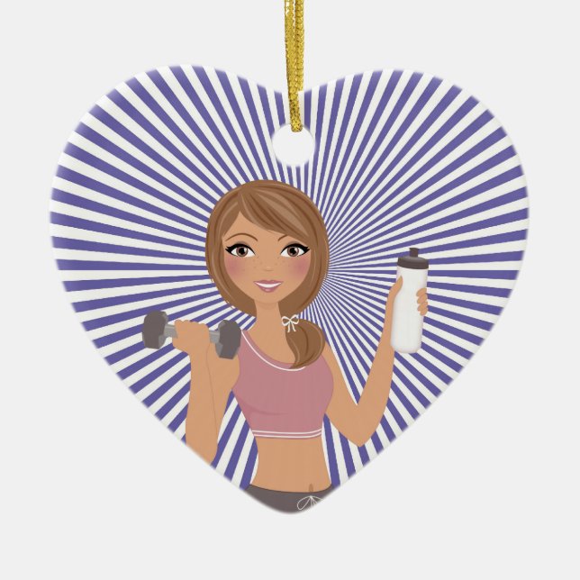 Fitness! Keramikornament (Vorne)