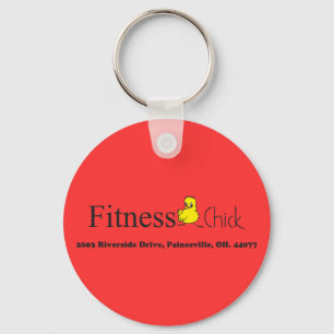 Fitness-Küken-Kreis-Schlüsselkette Schlüsselanhänger