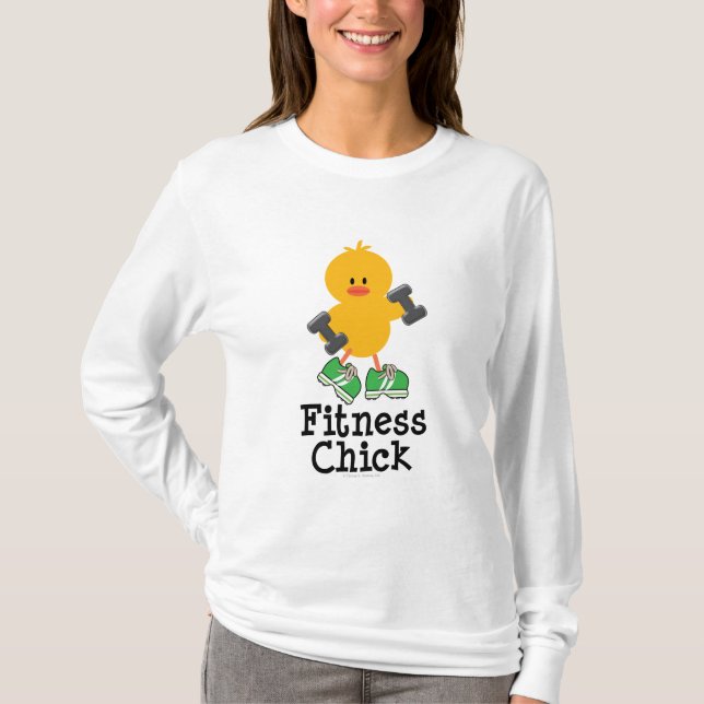 Fitness-KükenHoodie T-Shirt (Vorderseite)
