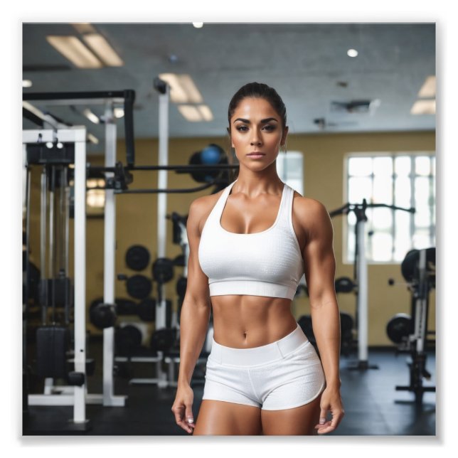 Fitness Latina Girl Fotodruck (Vorne)