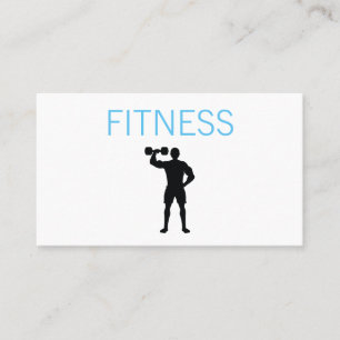 Fitness leicht Schwarz/Weiß Visitenkarte