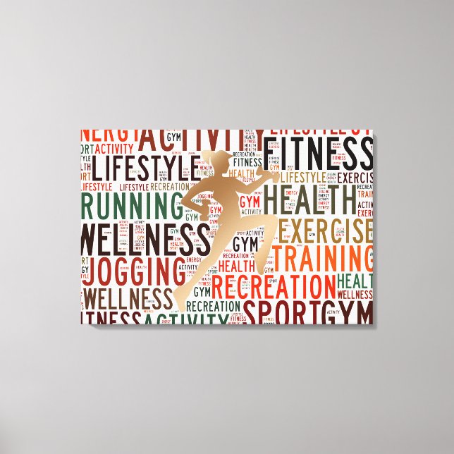 Fitness Leinwanddruck (Vorderseite)