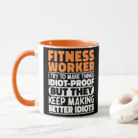 Fitness-Mitarbeiter Ich versuche, Dinge Lustige Sp