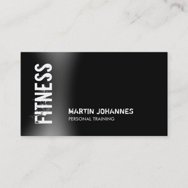 Fitness moderne Carte de visite de formateur perso (Devant)