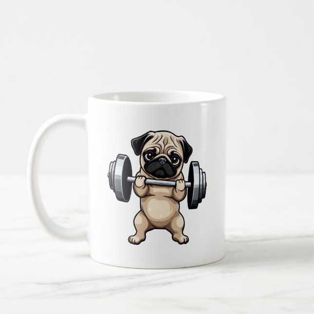 Fitness Mops Kaffeetasse (Links)
