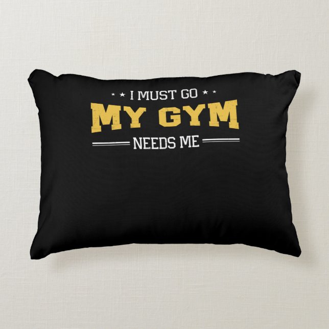 Fitness Motivation, die ich für mein Fitnessstudio Dekokissen (Vorderseite)