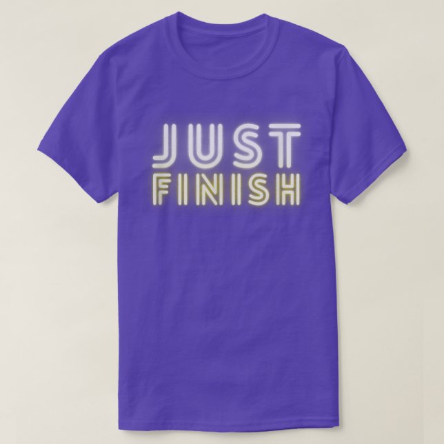 Fitness-Motivation - Schluss mit Neon - T-Shirt (Design vorne)