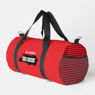 Fitness motivational Red Duffle Bag