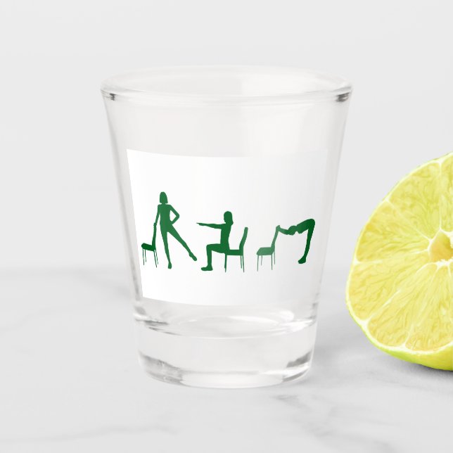 Fitness Motivierend-Shotglas Schnapsglas (Vorderseite)