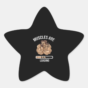 Fitness Muskelbeladung Bullock Ox Sport Gym Stern-Aufkleber