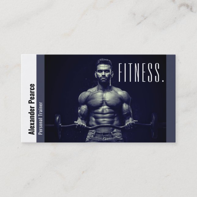 Fitness Personal Trainer | Aktives Sport Visitenkarte (Vorderseite)