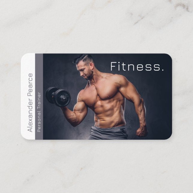 Fitness Personal Trainer | Aktives Sport Visitenkarte (Vorderseite)